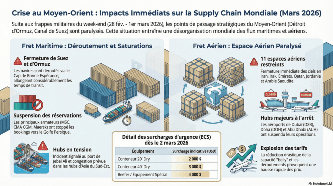 Crisis in the Middle East 2026: impact on freight transport and advice ...