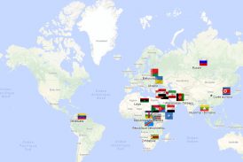 E.U. trade and financial sanctions map