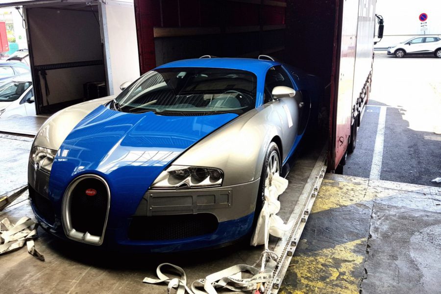 Transport international de véhicules de luxe - Bugatti