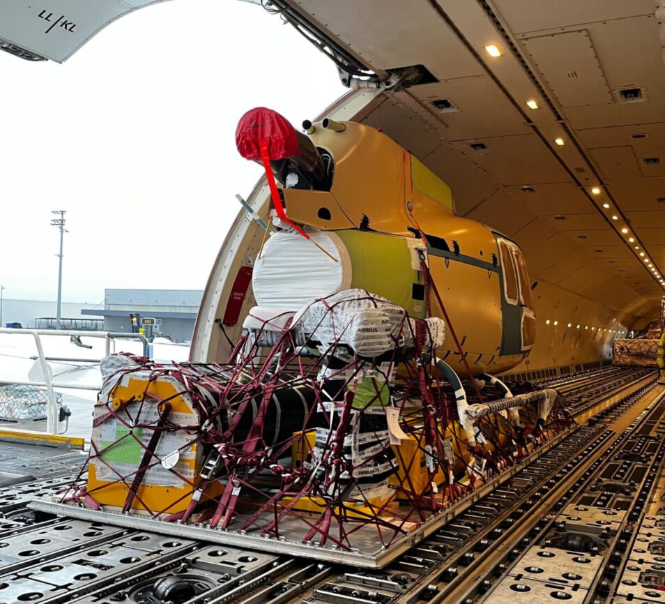 Transport of aeronautical and aviation parts