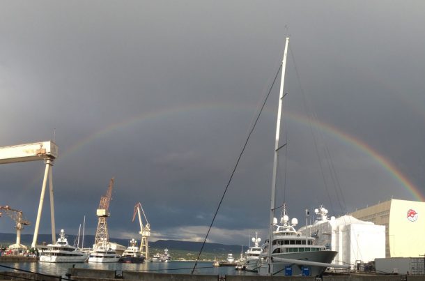 Vue des chantiers navals de La Ciotat