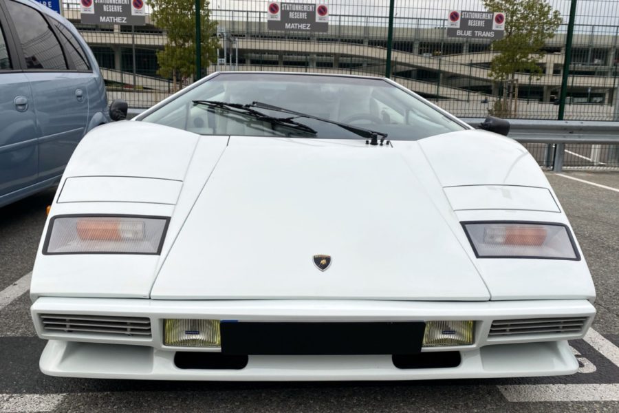 Lamborghini Countach, au départ de Nice