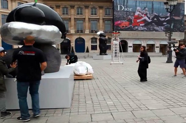 Logistique de l'exposition Li Chen Place Vendôme à Paris (2013)