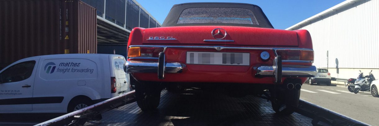 International transport of luxury vehicles