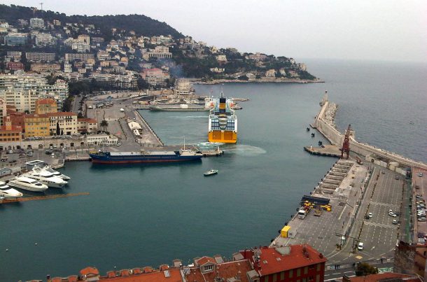 Port de Nice vue d'en haut