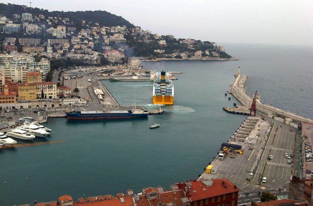 Port de Nice vue d'en haut