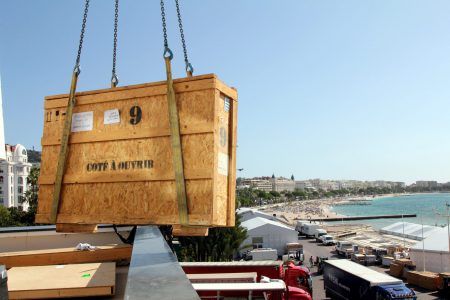 Crate handling for luxury companies at TFWA