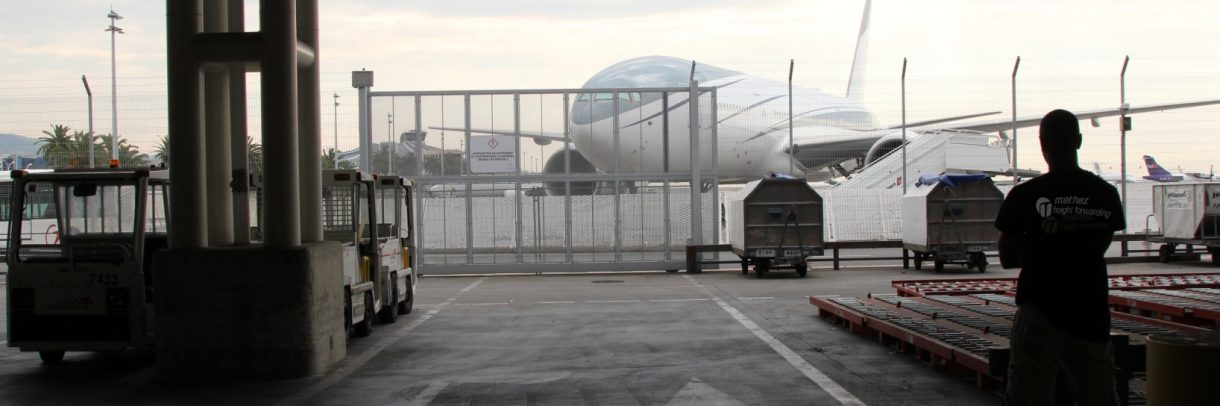 Air freight - landside area at Nice airport.