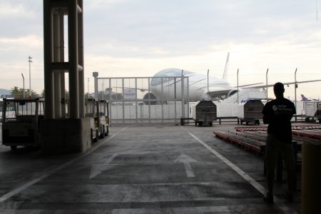 Air freight - landside area at Nice airport.