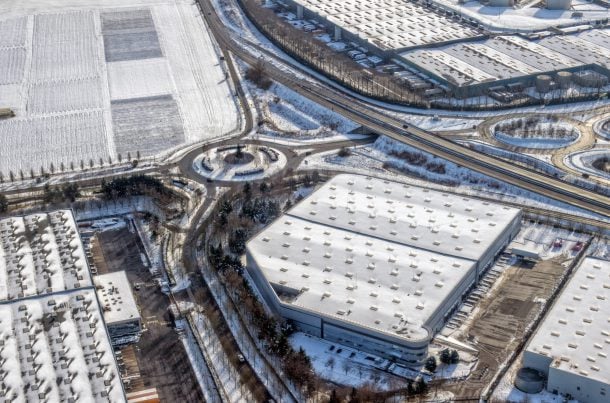 Aéroport de Roissy CDG sous la neige