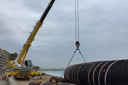 Réensablement des plages de Cannes - 2018