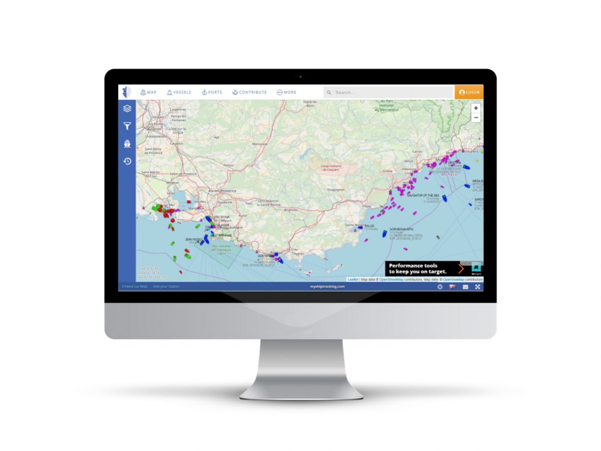 MyShipTracking: monitor ship positions, vessels traffic, port activity in realtime map